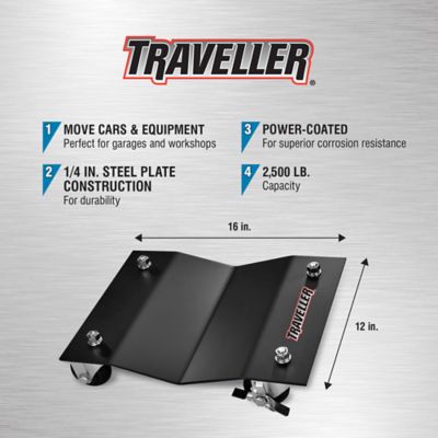 Image showing  2,500 lb. Capacity Professional Steel Vehicle Dollies, 2 pk.