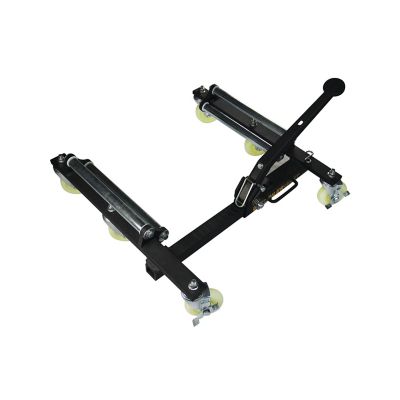 Image showing  Heavy Duty 6 Wheel Tire Dolly 4 Pack 2,000 lbs. Capacity per Dolly, Polyurethane Casters with Dolly Storage Rack