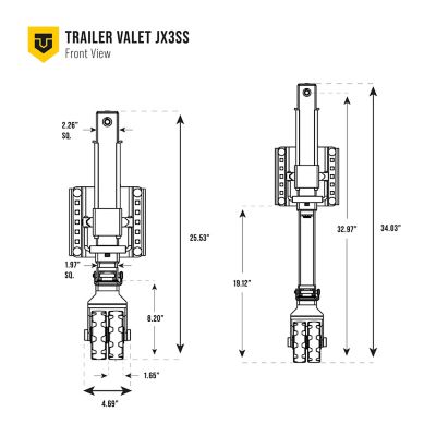 Image showing 6 th Trailer Valet Trailer Drill Jack - Heavy-Duty, Adjustable, and Drill-Powered for Easy Trailer Lifting