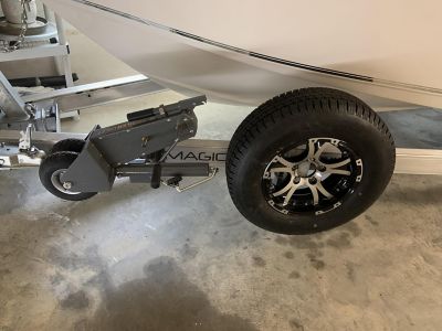 Image showing 9 th Trailer Valet Trailer Dolly 5,000 lb. Trailer Mover with Built-in Tongue Jack with TVDA