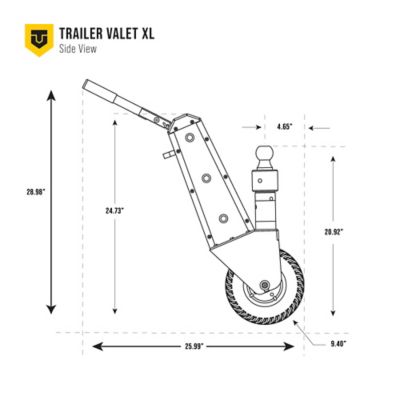 Image showing  Trailer Dolly 10,000 lb. Trailer Mover with 2 in. and 2-5/16 in. Ball Converter