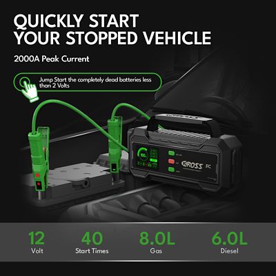 Image showing  2000A 12V Smart Jump Starter