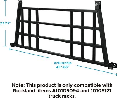 Image showing 6 th Rockland Adjustable Headache Rack for Pickup Trucks