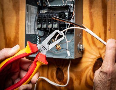 Image showing  6 in. VDE Insulated Wire Stripper Pliers