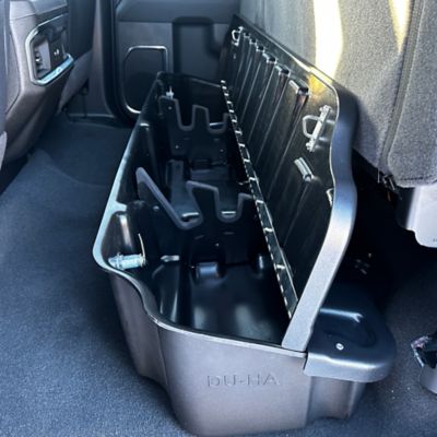 Image showing  Lockable Under Seat Storage fits 19-26 Chevy Silverado/GMC Sierra Light Duty Double Cab & 20-26 Heavy Duty Double Cab