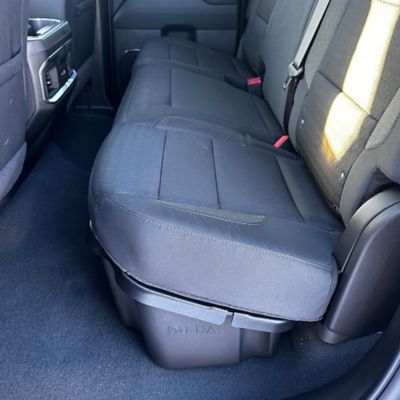 Image showing  Lockable Under Seat Storage fits 19-26 Chevy Silverado/GMC Sierra Light Duty Double Cab & 20-26 Heavy Duty Double Cab