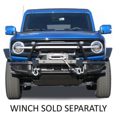 Image showing  Armour Tubular Heavy Duty Front Bumper Matte Black fits 2021-2025 Ford Bronco