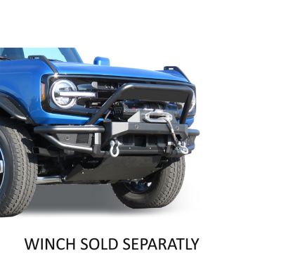 Image showing  Armour Tubular Heavy Duty Front Bumper Matte Black fits 2021-2025 Ford Bronco