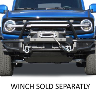 Image showing  Armour Tubular Heavy Duty Front Bumper Matte Black fits 2021-2025 Ford Bronco