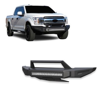 Black Horse Off Road Armour II Heavy Duty Modular Front Bumper Kit Modular Matte Black fits 2018-2020 Ford F-150