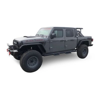 Image showing  Armour Heavy Duty Front Bumper Matte Black fits 2020-2025 Jeep Gladiator 2018-2025 Jeep Wrangler JL