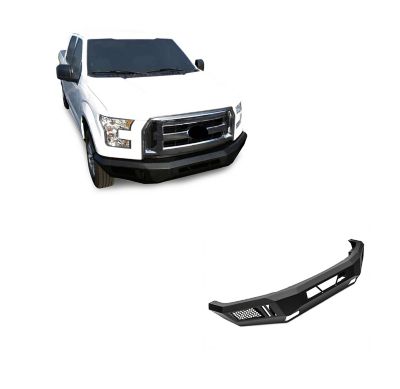 Black Horse Off Road Armour Heavy Duty Front Bumper Armour I Front Bumper Matte Black fits 2018-2020 Ford F-150