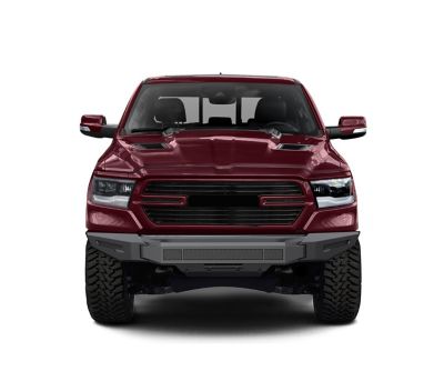 Image showing  Armour II Heavy Duty Modular Front Bumper-Bumper Only Matte Black fits 2019-2024 Ram 1500