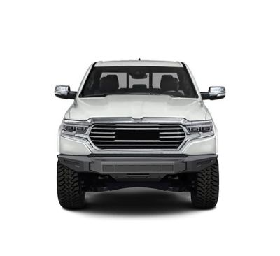 Image showing  Armour II Heavy Duty Modular Front Bumper-Bumper Only Matte Black fits 2019-2024 Ram 1500