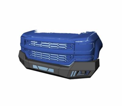 Image showing  Armour Heavy Duty Front Bumper Armour I Front Bumper Matte Black fits 2009-2012 Dodge Ram 1500