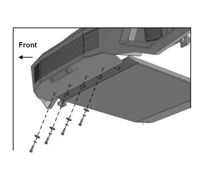 Image showing  Armour II Heavy Duty Front Bumper Armour II Front Bumper Matte Black fits 2014-2021 Toyota Tundra