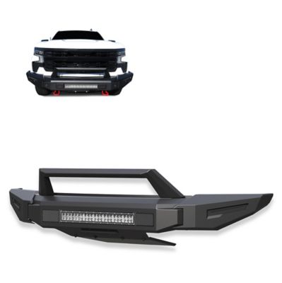 Black Horse Off Road Armour II Heavy Duty Modular Front Bumper Kit Matte Black fit 2022-2024 Chevrolet Silverado 1500
