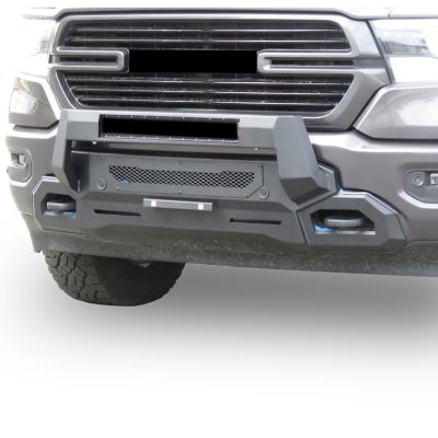 Black Horse Off Road Armour III Light Duty Front Bumper Textured Black, Fits 19-24 Ram 1500