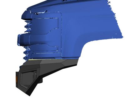 Image showing  Armour II Heavy Duty Front Bumper Only Matte Black fits 2010-2018 Dodge Ram 2500/3500