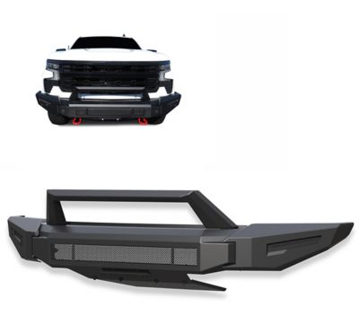 Black Horse Off Road Armour II Heavy Duty Modular Front Bumper Matte Black fits 2022-2024 Chevrolet Silverado 1500