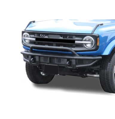 Image showing  Armour Tubular Light Duty Front Bumper Matte Black fits 2021-2025 Ford Bronco