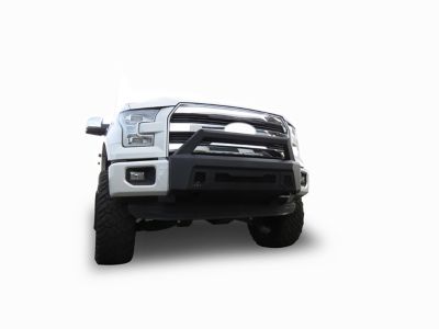Image showing  Armour III Light Duty Front Bumper Textured Black fits 2015-2017 Ford F-150 ( Incl. EcoBoost engine model )