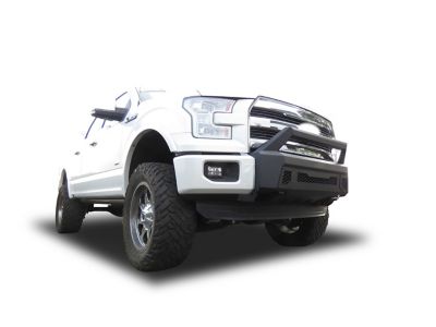 Image showing 9 th Black Horse Off Road Armour III Light Duty Front Bumper Textured Black Fits 2015-2017 Ford F-150 (Incl EcoBoost engine model)