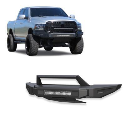 Black Horse Off Road Armour II Heavy Duty Modular Front Bumper Kit Matte Black fits 2013-2018 Ram 150019-24 Ram 1500 Classic