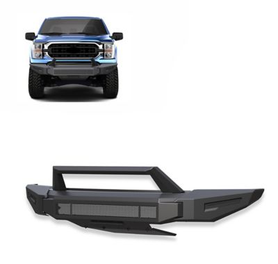 Black Horse Off Road Armour II Heavy Duty Modular Front Bumper Matte Black fits 2021-2023 Ford F-150