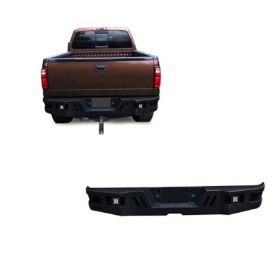 Black Horse Off Road Armour Super Heavy Duty Rear Bumper Matte Black fit 1999-2016 Ford F-250 Super Duty/F-350 Super Duty
