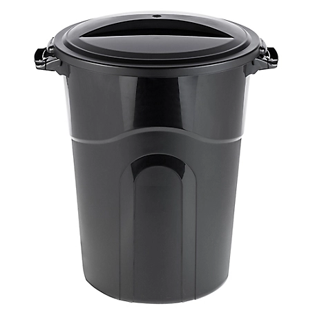 United Solutions 32 gal. Injection Molded Trashcan with Lid