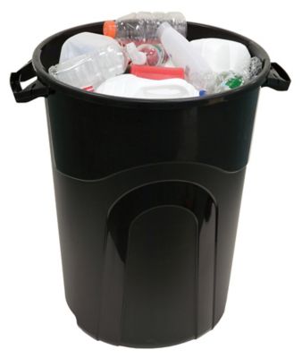 Image showing  32 gal. Injection Molded Trashcan with Lid