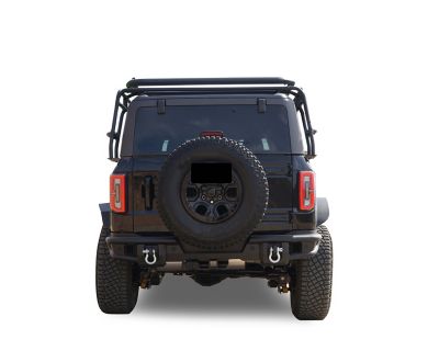 Image showing  Armour Tubular Heavy Duty Rear Bumper Tubular Matte Black fits 2021-2025 Ford Bronco