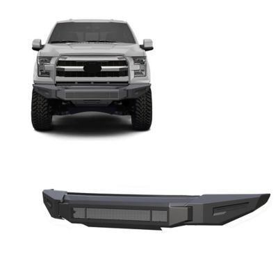 Black Horse Off Road Armour II Heavy Duty Modular Front Bumper-Bumper Only Modular Matte Black fits 2015-2017 Ford F-150