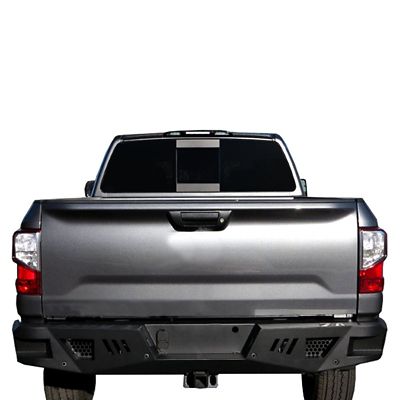 Image showing  Armour Heavy Duty Rear Bumper Matte Black fits 2016-2024 Nissan Titan XD