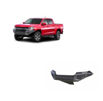 Black Horse Off Road Armour II Heavy Duty Front Bumper-Bumper Only Matte Black fits 2015-2020 Chevrolet Colorado (Excl. ZR2)