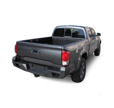 Image showing  Armour Heavy Duty Rear Bumper Matte Black fits 2016-2023 Toyota Tacoma
