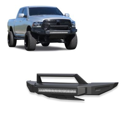 Black Horse Off Road Armour II Heavy Duty Modular Front Bumper Kit Matte Black fits 2013-2018 Ram 15002019-2024 Ram 1500 Classic
