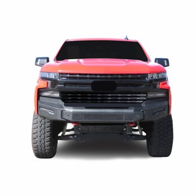 Image showing  Armour II Heavy Duty Modular Front Bumper-Bumper Only Matte Black fits 2019-2021 Chevrolet Silverado 1500