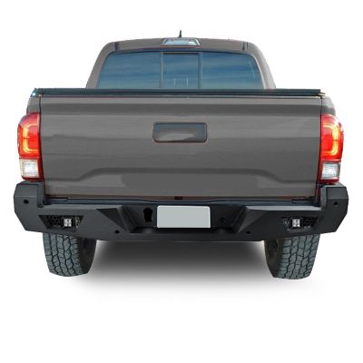 Image showing  Armour Heavy Duty Rear Bumper Kit Matte Black fits 16-23 Toyota Tacoma