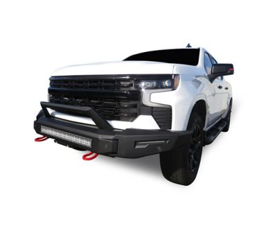 Image showing  Armour II Heavy Duty Modular Front Bumper Kit Matte Black fits 2022-2024 Chevrolet Silverado 1500