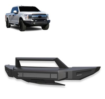 Black Horse Off Road Armour II Heavy Duty Modular Front Bumper Modular Matte Black fits 2018-2020 Ford F-150
