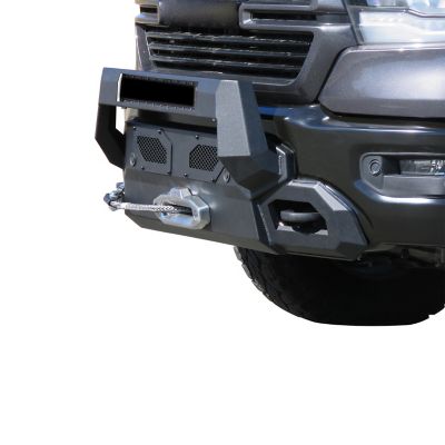 Black Horse Off Road Armour III Heavy Duty Front Winch Bumper Textured Black, Fits 19-24 Ram 1500