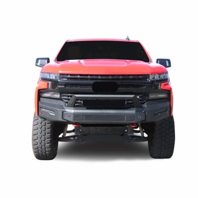 Image showing  Armour II Heavy Duty Modular Front Bumper Matte Black fits 2019-2021 Chevrolet Silverado 1500