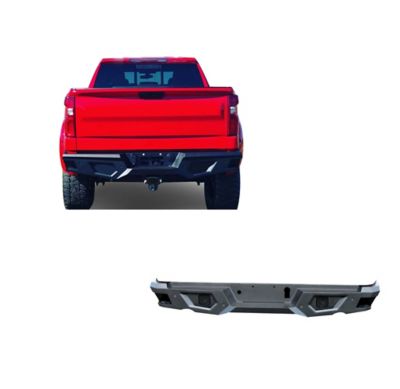 Black Horse Off Road Armour HD Rear Bumper Matte BK fit 19-25 Silverado 1500/Sierra 1500/22 1500 LTD20-25 Silverado 2500/3500HD