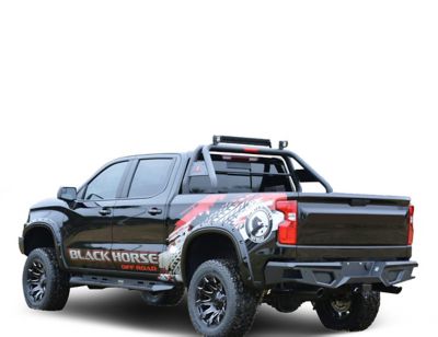 Image showing  Armour HD Rear Bumper Matte BK fit 19-25 Silverado 1500/Sierra 1500/22 1500 LTD20-25 Silverado 2500/3500HD
