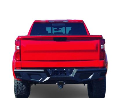 Image showing  Armour HD Rear Bumper Matte BK fit 19-25 Silverado 1500/Sierra 1500/22 1500 LTD20-25 Silverado 2500/3500HD