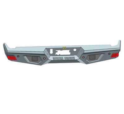 Image showing  Armour HD Rear Bumper Matte BK fit 19-25 Silverado 1500/Sierra 1500/22 1500 LTD20-25 Silverado 2500/3500HD