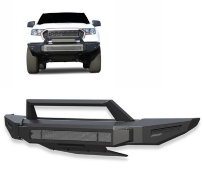 Image showing  Armour II Heavy Duty Modular Front Bumper Modular Matte Black fits 2019-2023 Ford Ranger