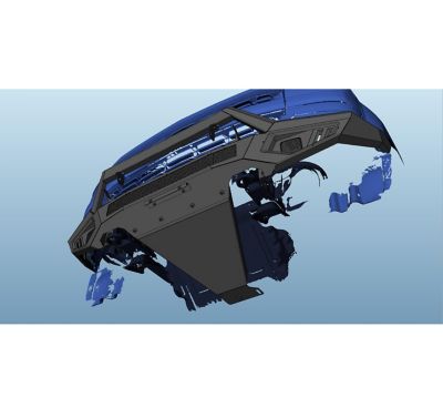 Image showing  Armour II Heavy Duty Front Bumper Kit Matte Black fits 2010-2018 Dodge Ram 2500/3500